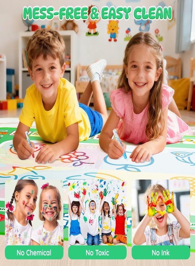 Assark Water Doodle Mat 40 X 32 Iches Mess Free Coloring Magic Drawing Mat Toddlers Educational Kids Toys,Birthday Christmas Gifts for 3 4 5 6 7 8 Years Old Boys Girls - Image 2